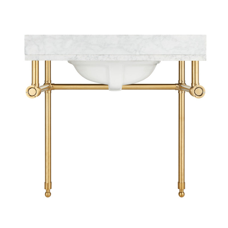 CS-FRKD01BG - Verona 34.5 in. Console Sink in Brushed Gold