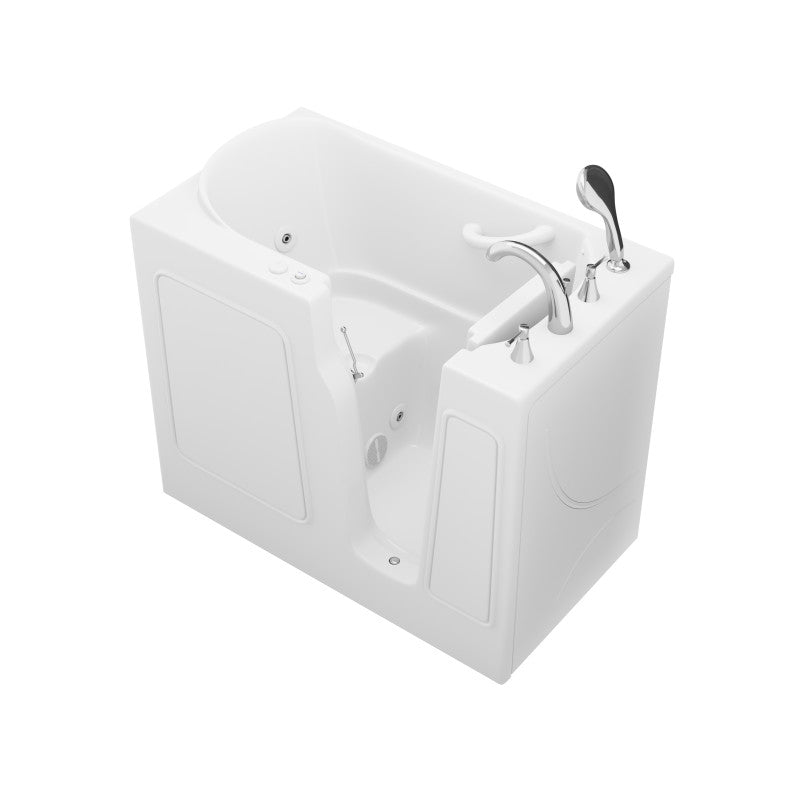 Value Series 26 in. x 46 in. Right Drain Quick Fill Walk-in Whirlpool Tub in White