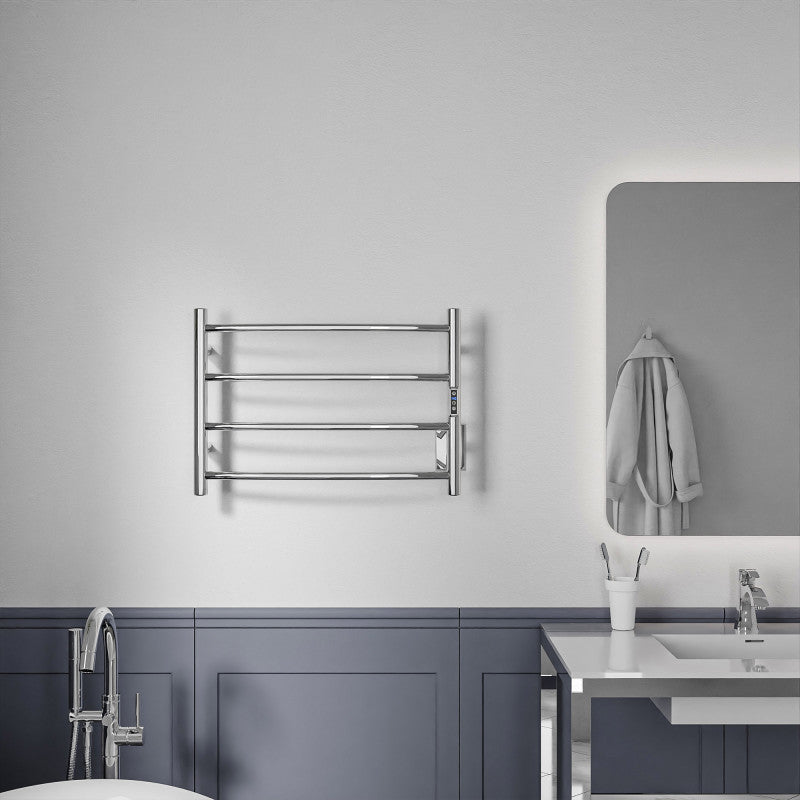 Glow 4-Bar Stainless Steel Wall Mounted Towel Warmer