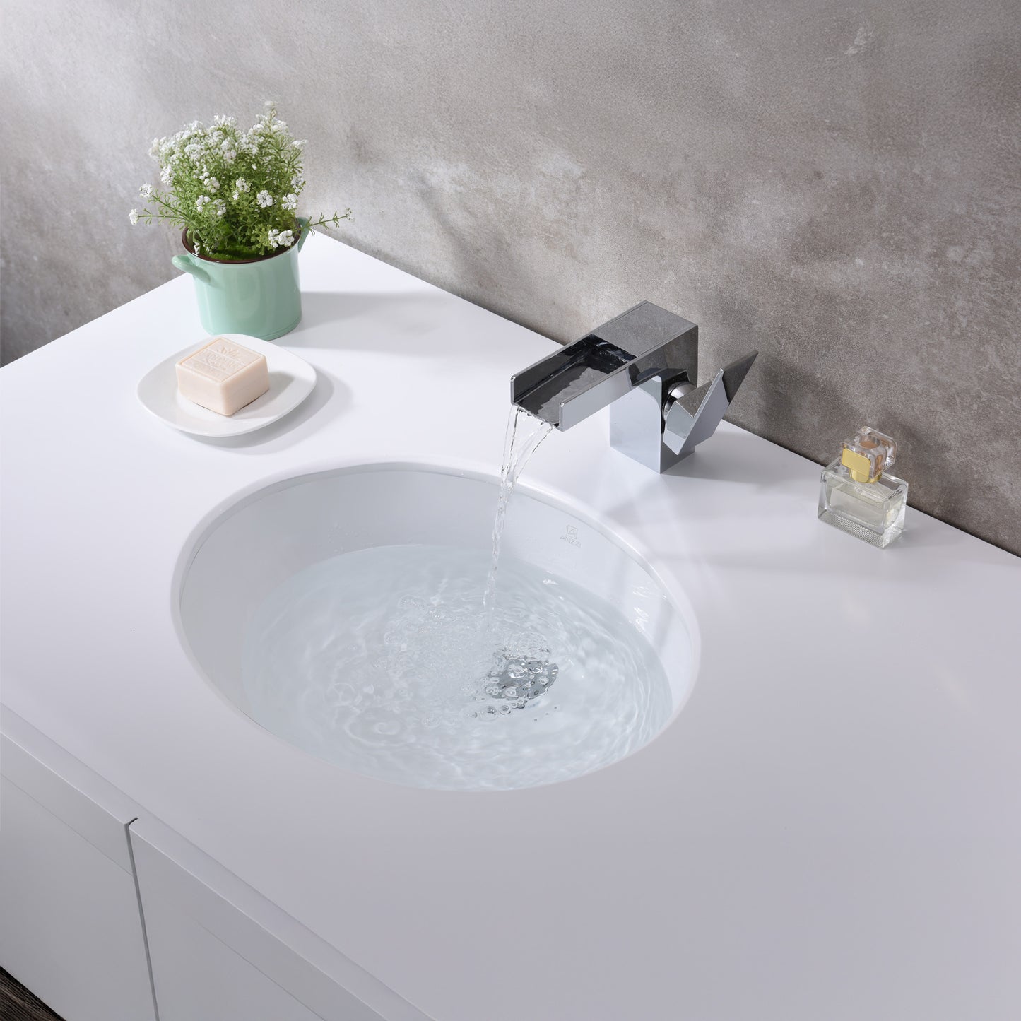 Pegasus Series 18.25 in. Ceramic Undermount Sink Basin in White
