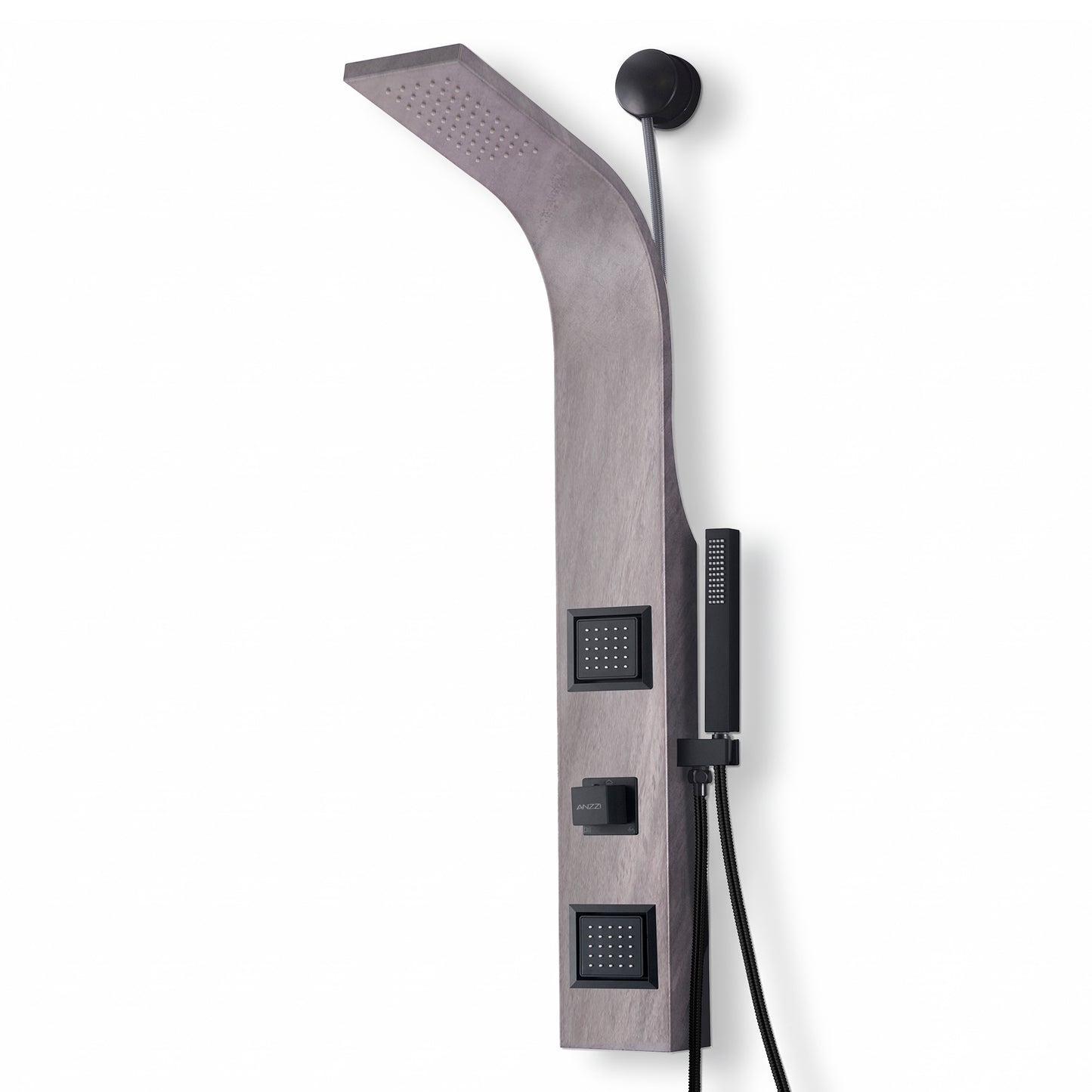 Aura 2-Jetted Shower Panel with Heavy Rain Shower & Spray Wand