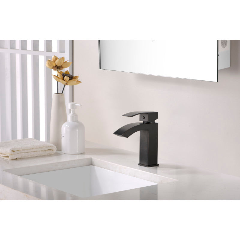 L-AZ037ORB - Revere Series Single Hole Single-Handle Low-Arc Bathroom Faucet in Oil Rubbed Bronze
