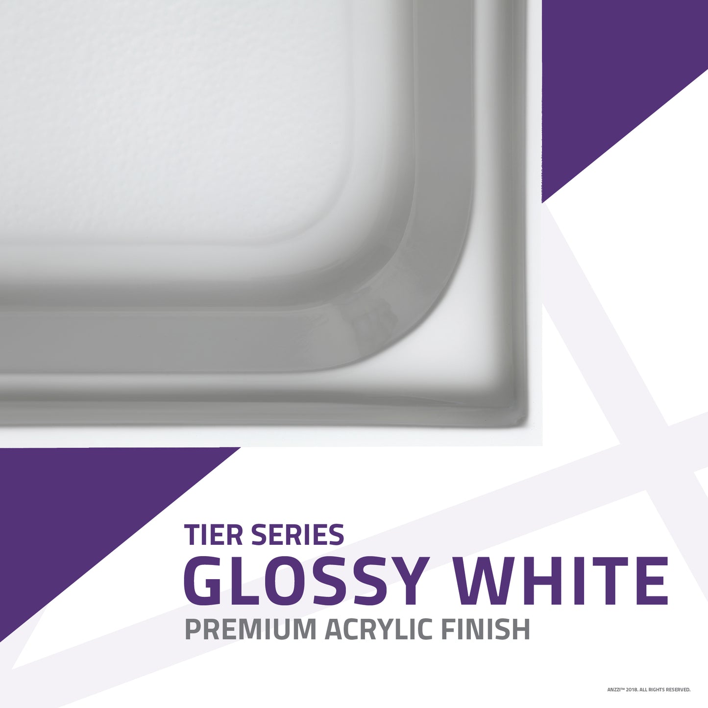 Tier 36 x 60 in. Single Threshold Shower Base in White