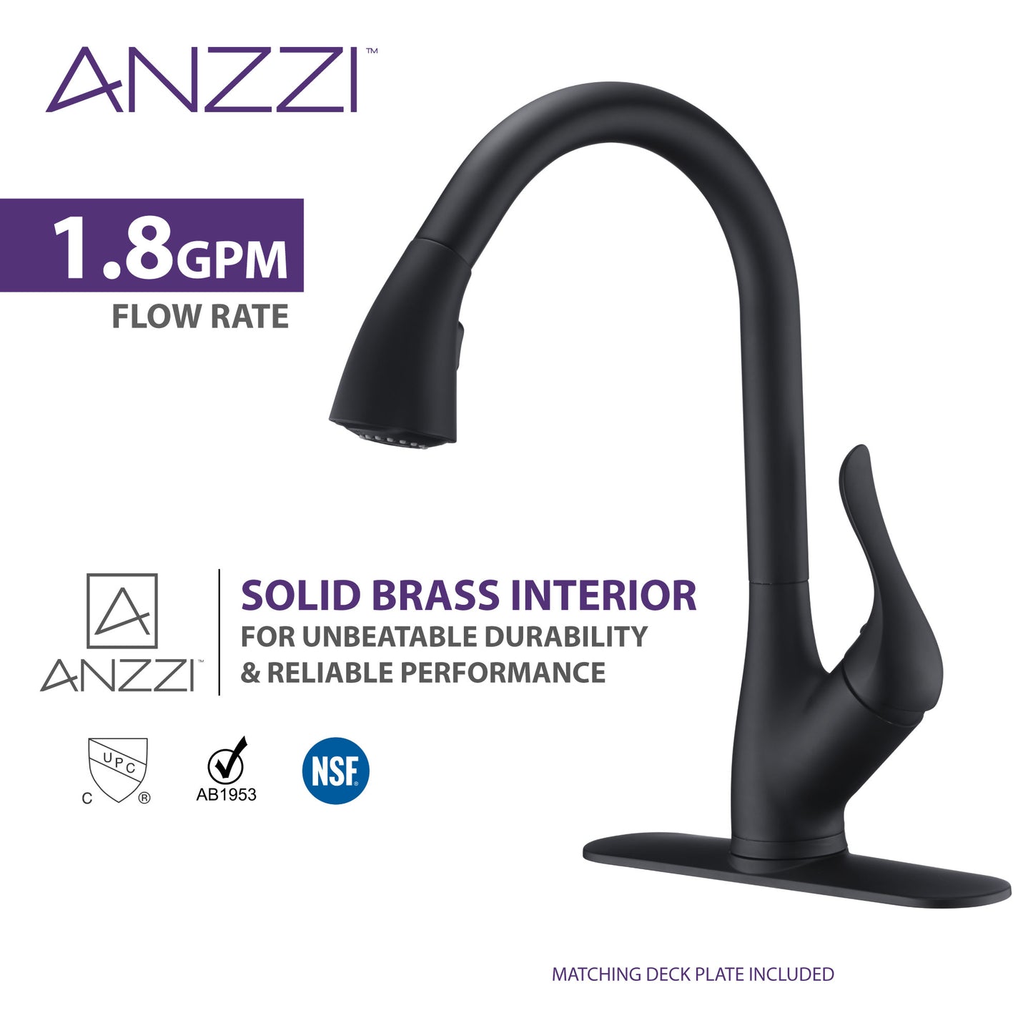 Accent Series Single-Handle Pull-Down Sprayer Kitchen Faucet