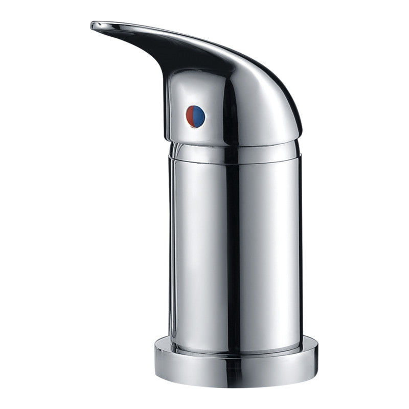 Den Series Single Handle Deck-Mount Roman Tub Faucet with Handheld Sprayer in Polished Chrome