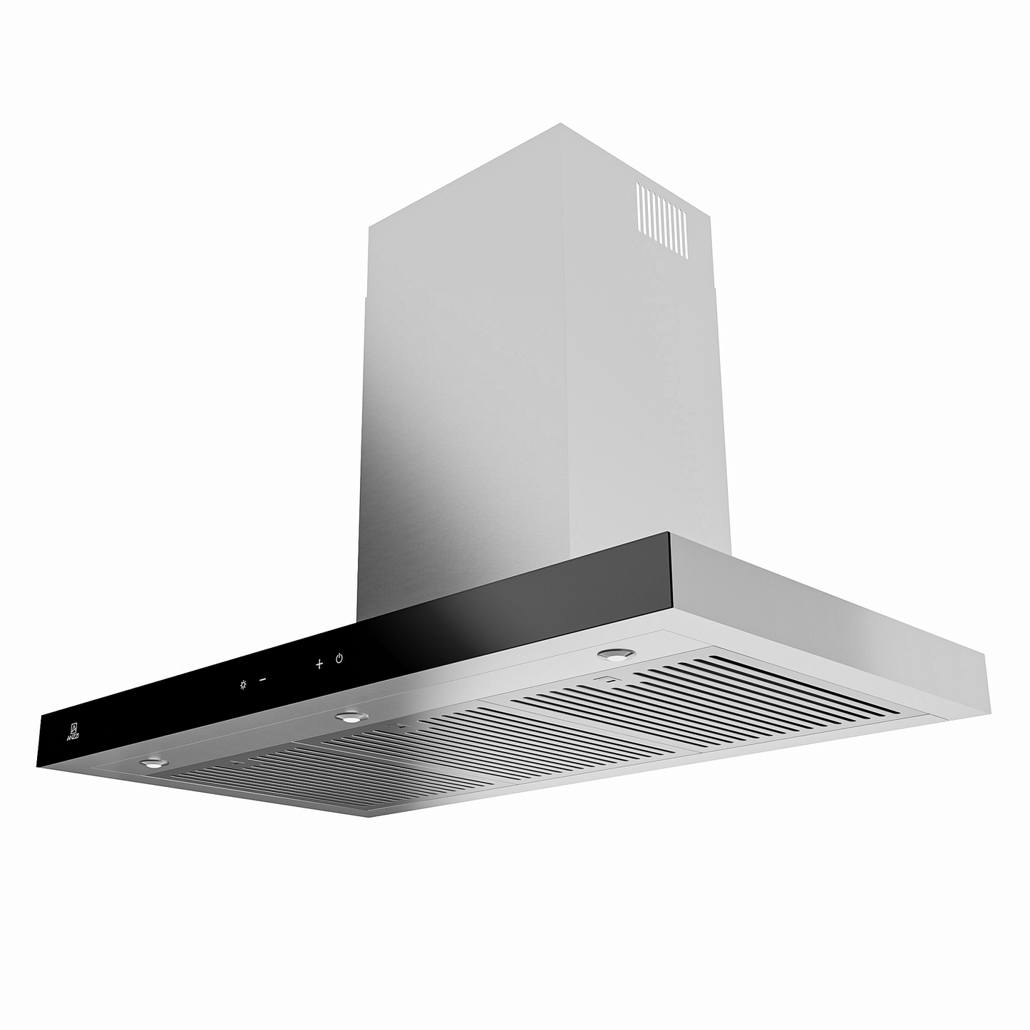 ANZZI 36-Inch 600 CFM 3-Speed Stainless Steel Wall Mount Convertible Residential Range Hood with LED Lamp