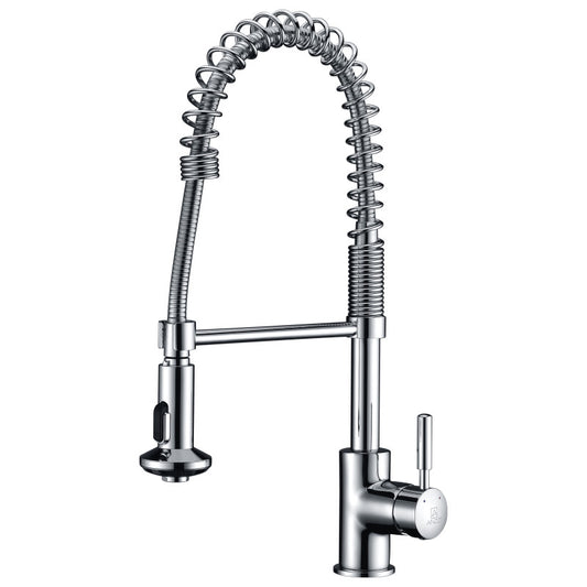 KF-AZ1673CH - Eclipse Single Handle Pull-Down Sprayer Kitchen Faucet in Polished Chrome