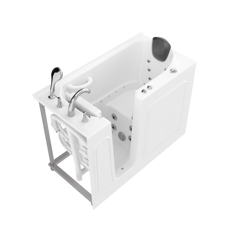WF5326LWD - 53 - 60 in. x 26 in. Left Drain Air and Whirlpool Jetted Walk-in Tub in White