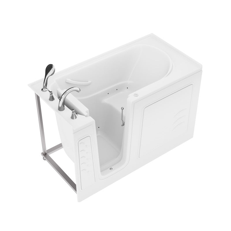 Value Series 30 in. x 60 in. Left Drain Quick Fill Walk-In Air Tub in White