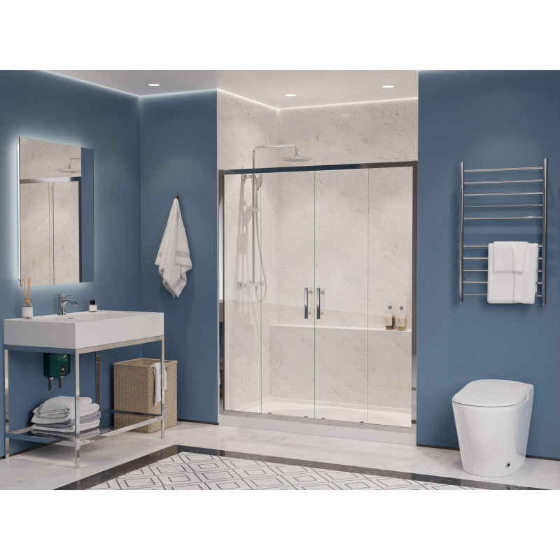 Enchant 70-in. x 60.4-in. Framed Sliding Shower Door