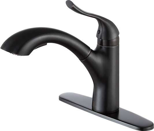 KF-AZ206ORB - Navona Single-Handle Pull-Out Sprayer Kitchen Faucet in Oil Rubbed Bronze