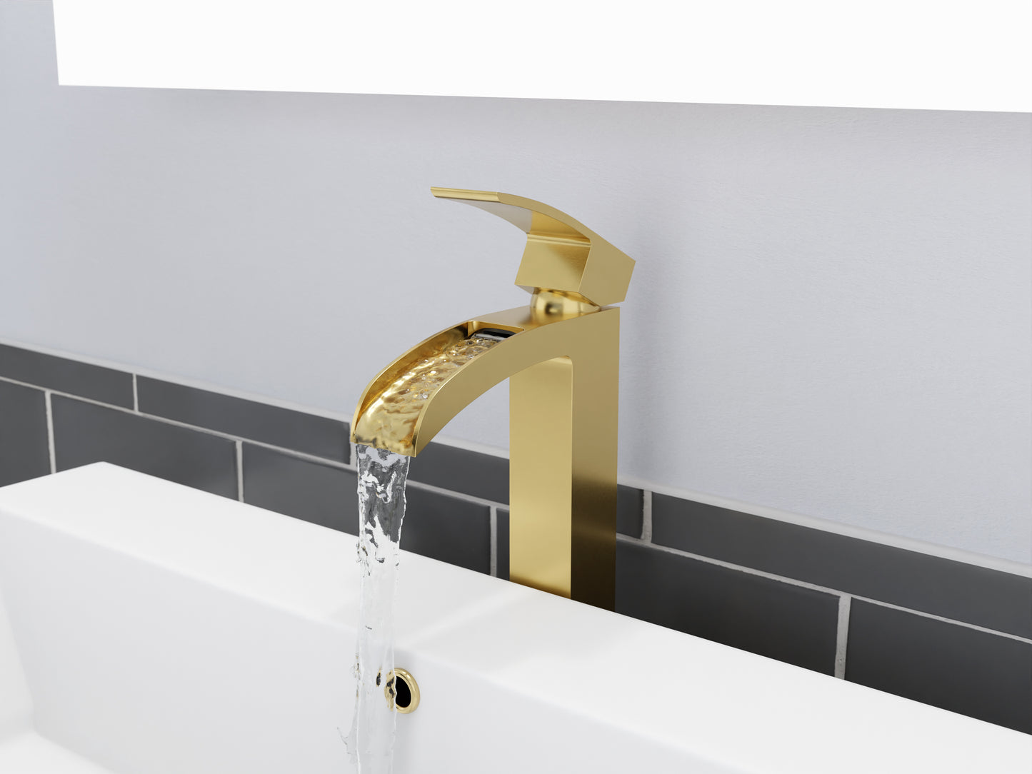 Key Series Single Hole Single-Handle Vessel Bathroom Faucet