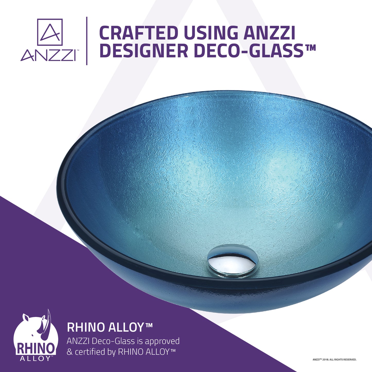 Gardena Series Deco-Glass Vessel Sink