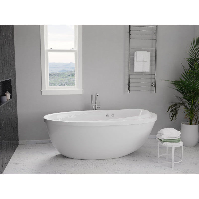 FT-AZ202 - Leni 5.9 ft. Jetted Whirlpool Tub with Reversible Drain in White