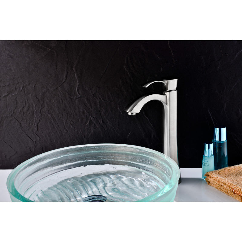 L-AZ095BN - Harmony Series Single Hole Single-Handle Vessel Bathroom Faucet in Brushed Nickel