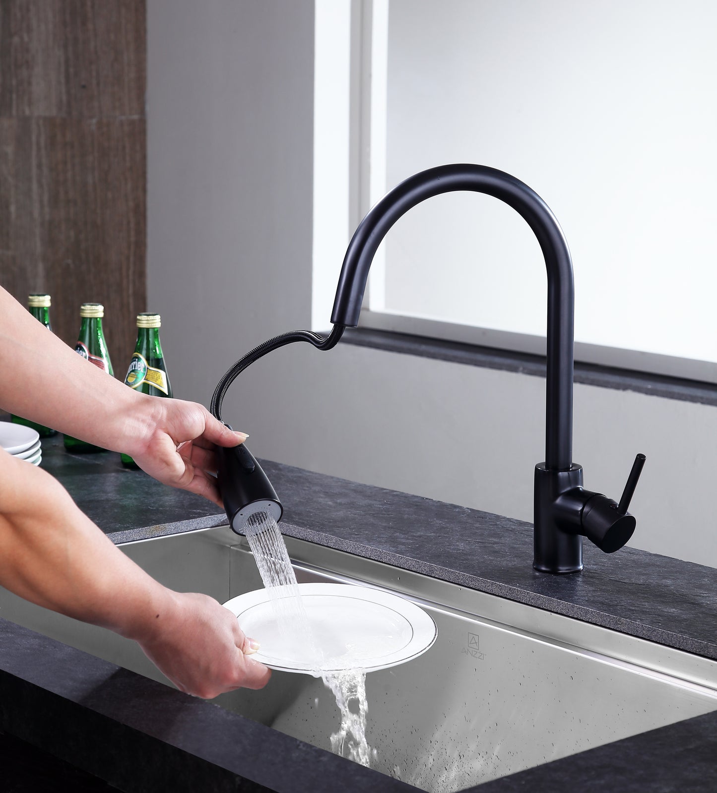Sire Single-Handle Pull-Out Sprayer Kitchen Faucet