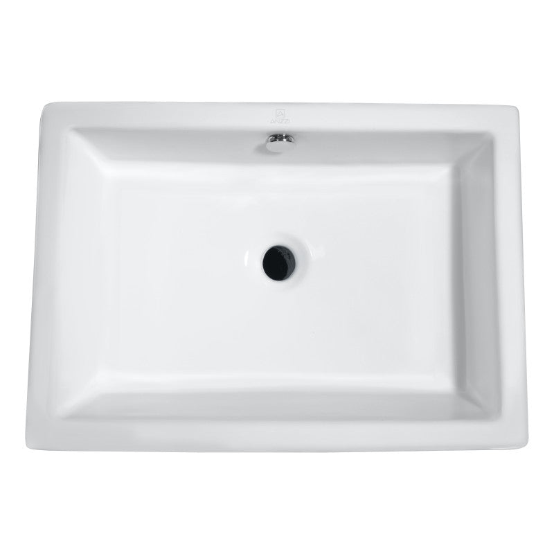 Deux Series Ceramic Vessel Sink in White