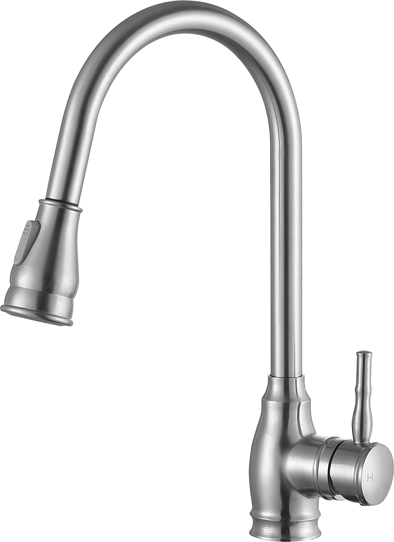 KF-AZ215BN - Bell Single-Handle Pull-Out Sprayer Kitchen Faucet in Brushed Nickel