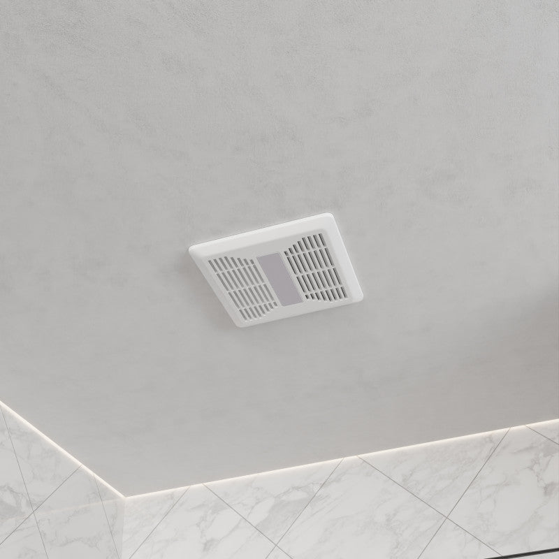 80 CFM 0.7 Sone Ceiling Mount Bathroom Exhaust Fan with LED Light