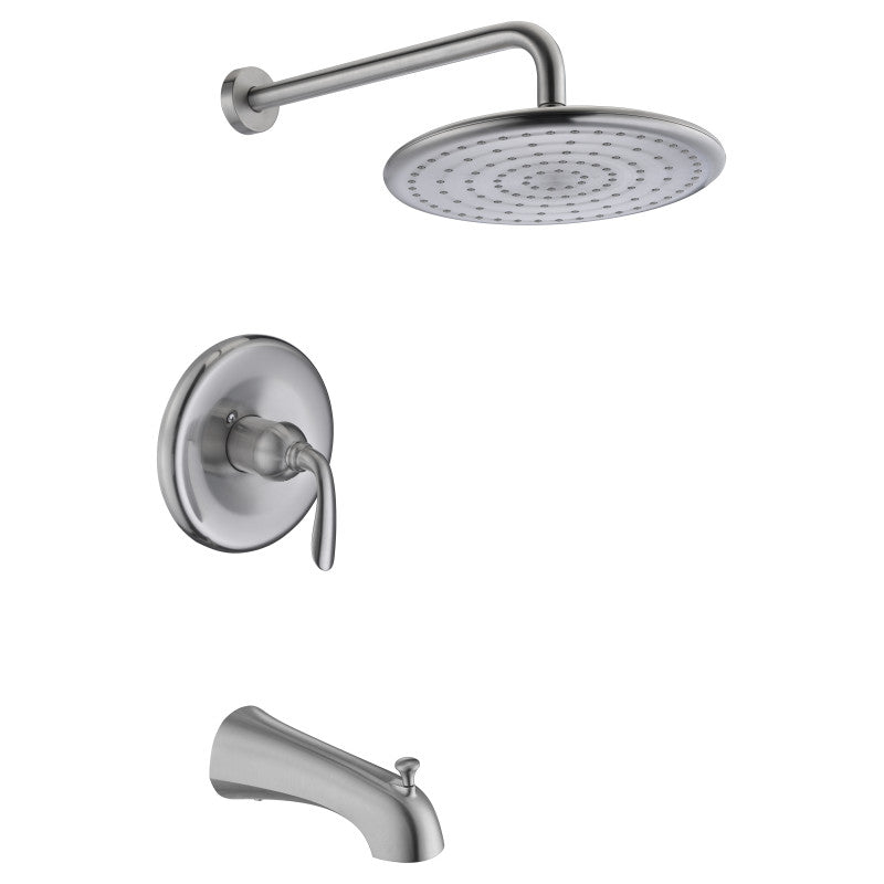 SH-AZ032BN - Meno Series Single-Handle 1-Spray Tub and Shower Faucet in Brushed Nickel
