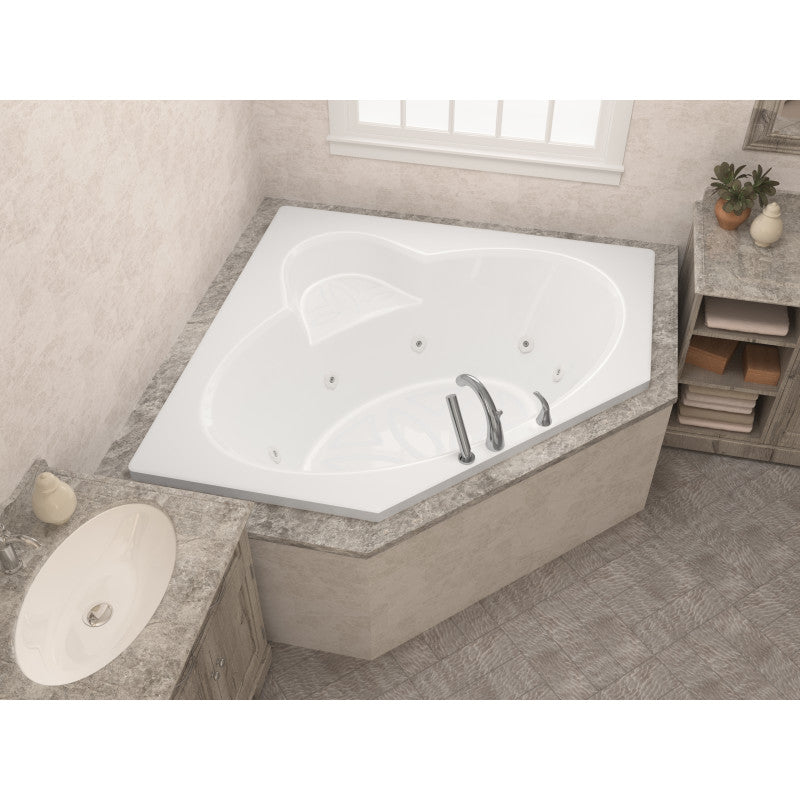 Atlantis Whirlpools Sublime 60 x 60 Corner Whirlpool Jetted Bathtub