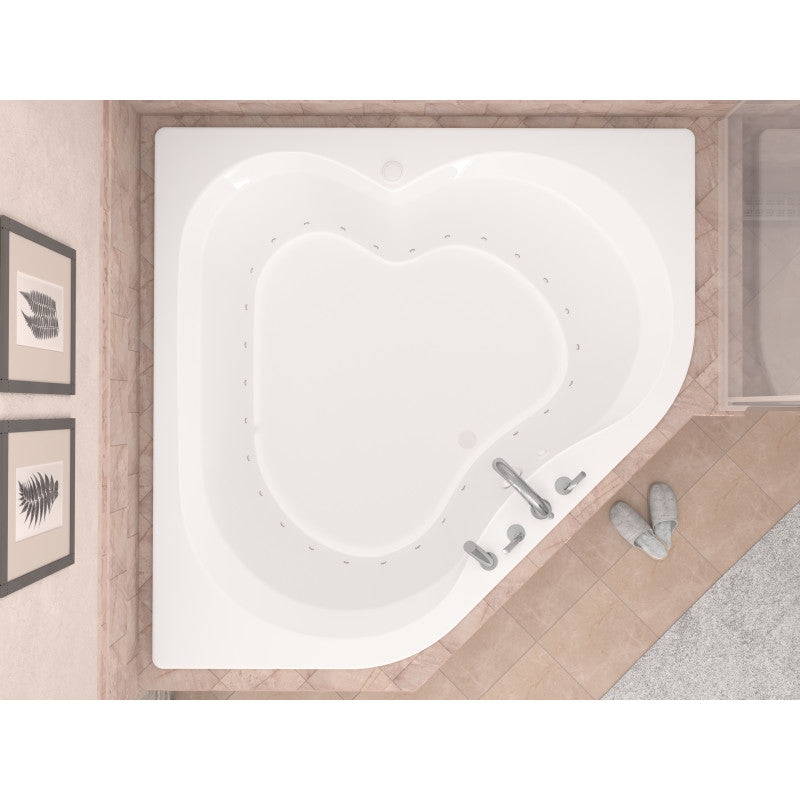 Atlantis Whirlpools Cascade 60 x 60 Corner Air Jetted Bathtub