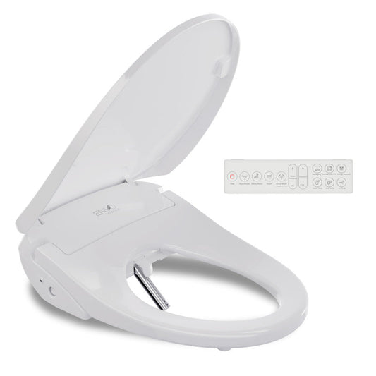 Ember Elongated Smart Electric Bidet Toilet Seat with Remote Control and Heated Seat