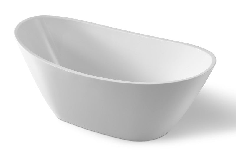 Cross Series 5.58 ft. Freestanding Bathtub in White