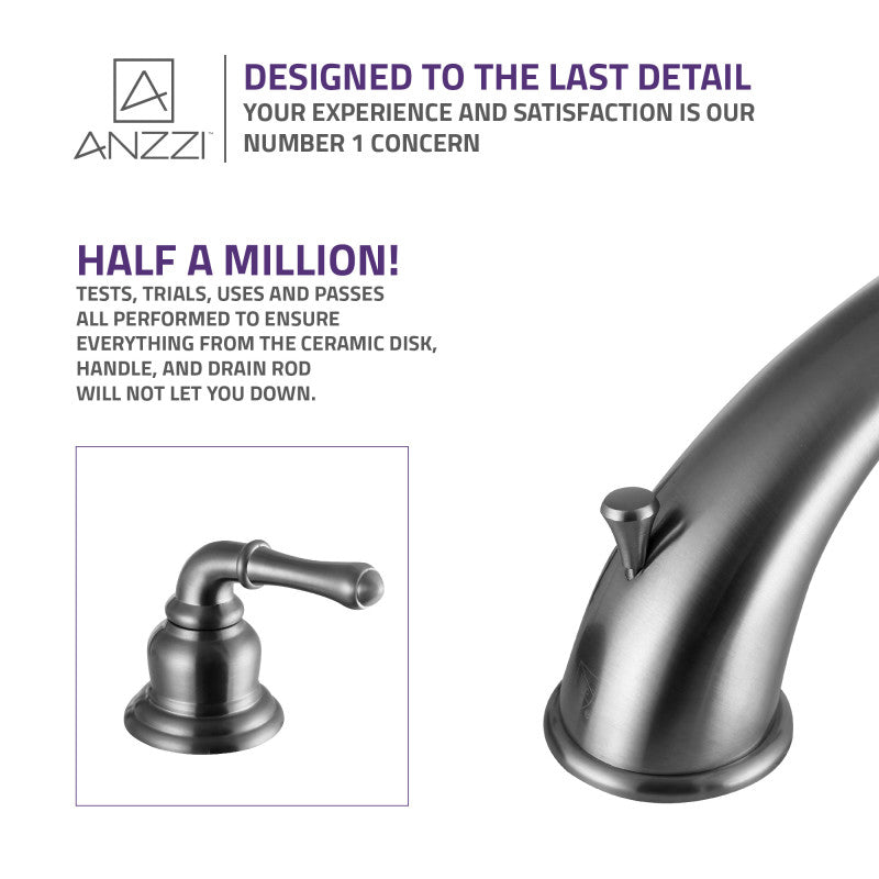 Prince 8 in. Widespread 2-Handle Bathroom Faucet in Brushed Nickel