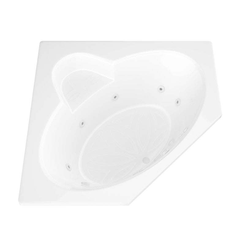 Atlantis Whirlpools Sublime 60 x 60 Corner Whirlpool Jetted Bathtub