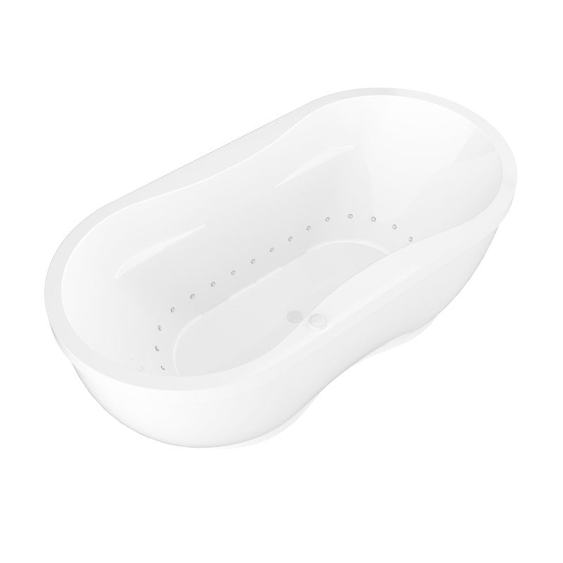 Atlantis Whirlpools Embrace 34 x 71 Oval Freestanding Air Jetted Bathtub