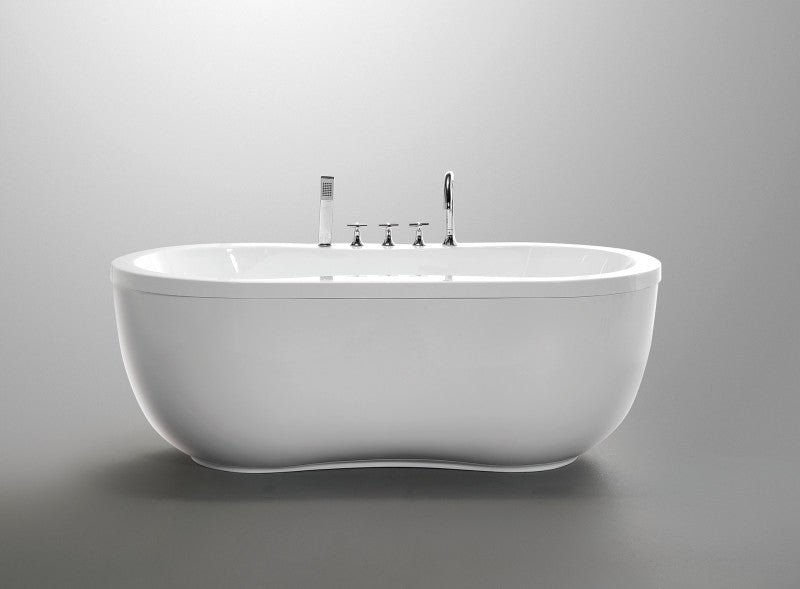 Bawris Series 5.42 ft. Freestanding Bathtub in White