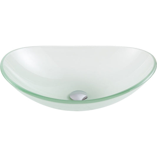 Craft Series Deco-Glass Vessel Sink in Lustrous Frosted