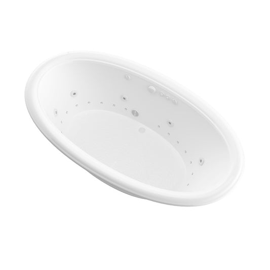 Atlantis Whirlpools Petite 44 x 78 Oval Air & Whirlpool Jetted Bathtub