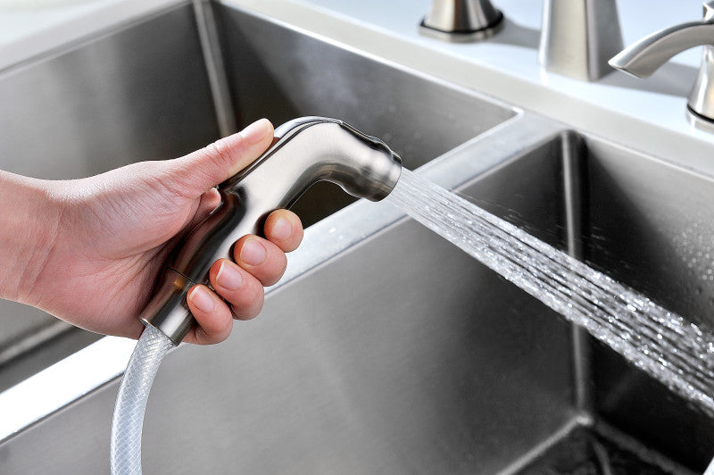 Soave Series 2-Handle Standard Kitchen Faucet in Brushed Nickel –  HomeMartBath