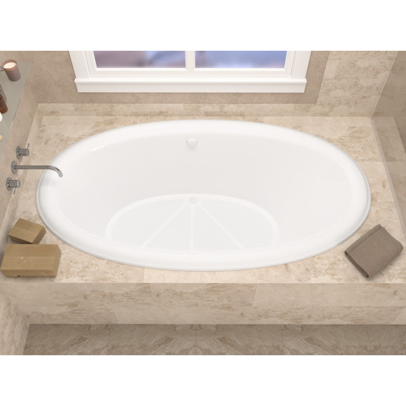 Atlantis Whirlpools Petite 44 x 78 Oval Soaking Bathtub