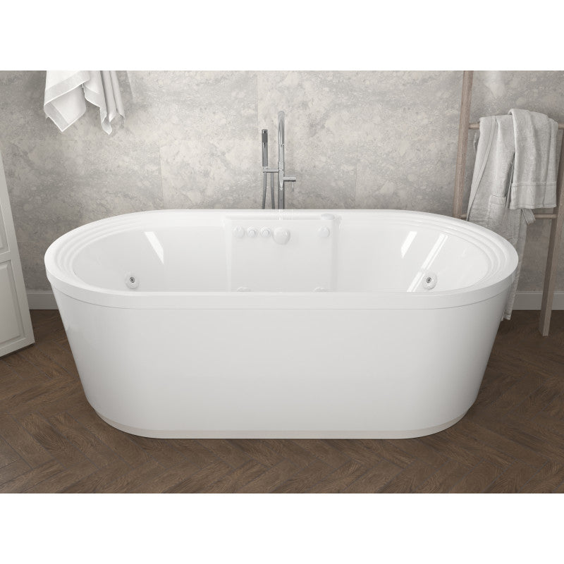 Atlantis Whirlpools Royale 34 x 67 Oval Freestanding Air & Whirlpool Water Jetted Bathtub