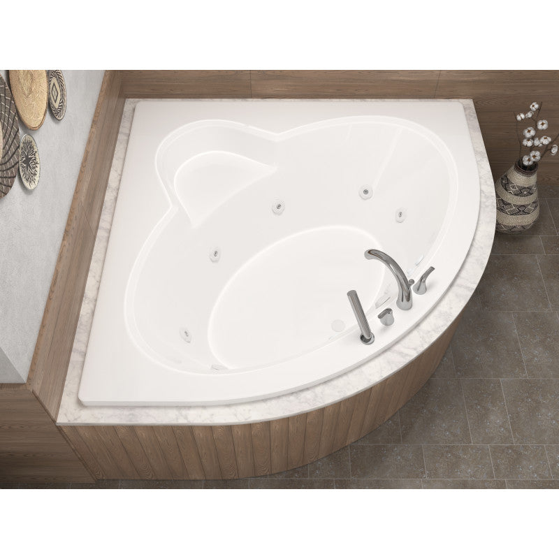 Atlantis Whirlpools Alexandria 60 x 60 Corner Whirlpool Jetted Bathtub