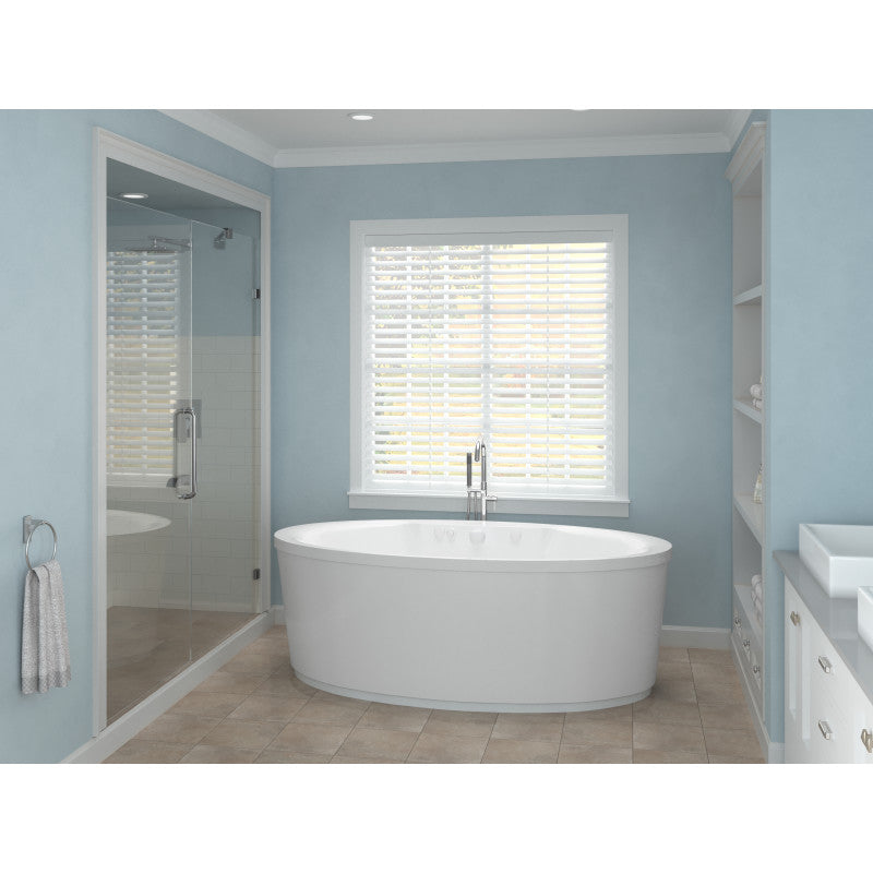 Atlantis Whirlpools Suisse 34 x 68 Oval Freestanding Whirlpool Jetted Bathtub