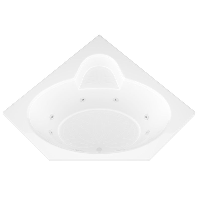 Atlantis Whirlpools Sublime 60 x 60 Corner Whirlpool Jetted Bathtub