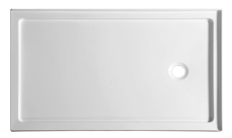 Nautilus Series 60 in. x 36 in. Shower Base in White
