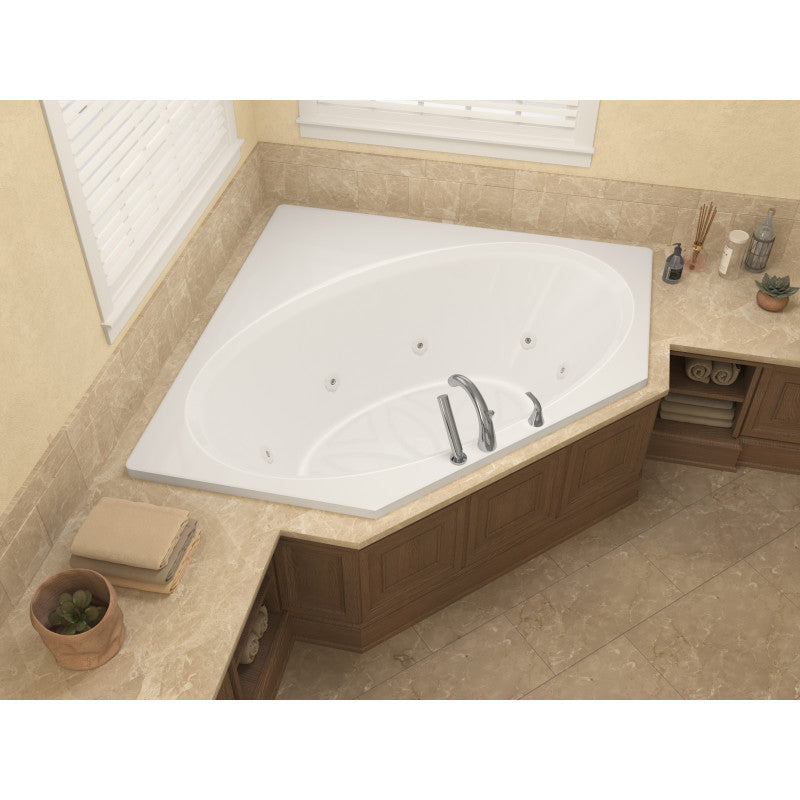 Atlantis Whirlpools Venus 60 x 60 Corner Whirlpool Jetted Bathtub