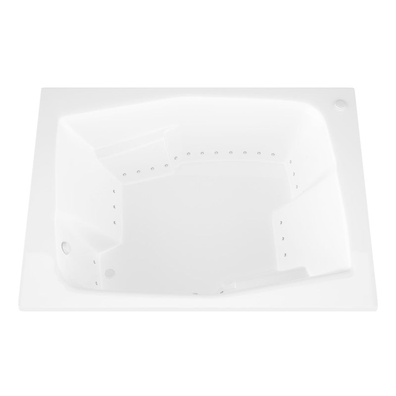 Atlantis Whirlpools Caresse 54 x 72 Rectangular Air Jetted Bathtub