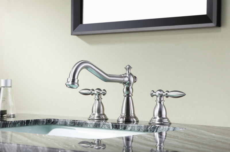 Patriarch 8" Widespread Bathroom Sink Faucet in Brushed Nickel