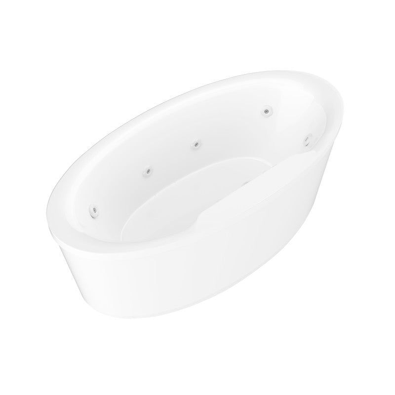 Atlantis Whirlpools Suisse 34 x 68 Oval Freestanding Whirlpool Jetted Bathtub