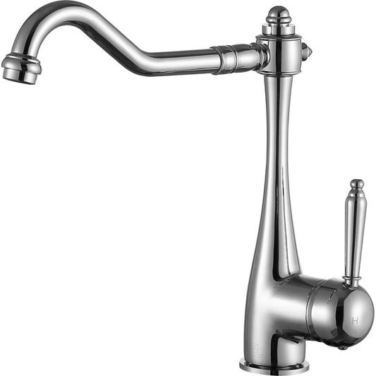 Patriarch Single Handle Standard Kitchen Faucet in Polished Chrome