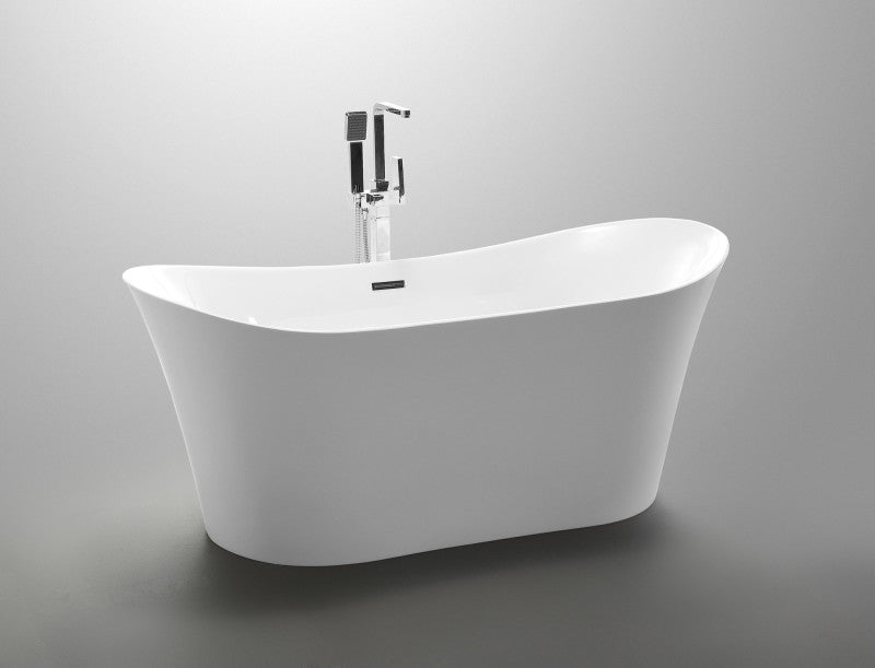 Eft Series 5.58 ft. Freestanding Bathtub in White
