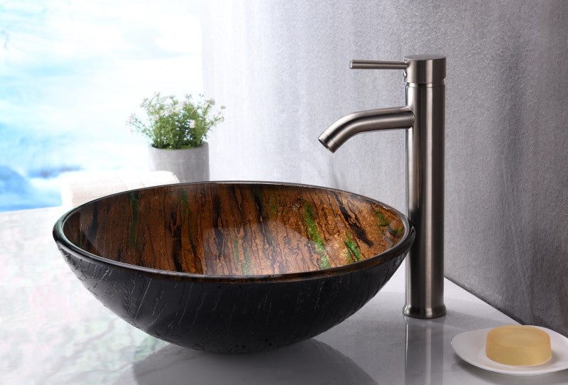 Gwazeni Series Vessel Sink in Shifting Earth