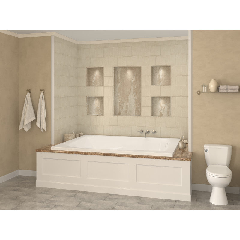 Atlantis Whirlpools Caresse 54 x 72 Rectangular Air Jetted Bathtub