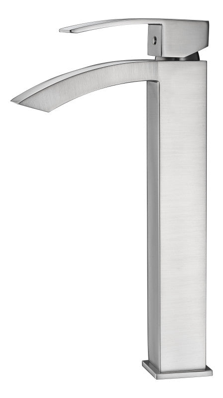 Tutti Single Hole Single-Handle Bathroom Faucet in Brushed Nickel